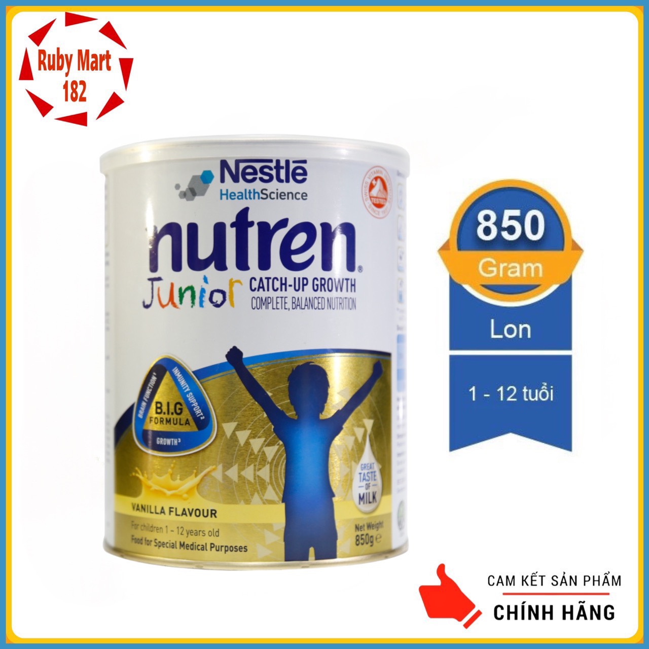 [Date 5.2025] SỮA BỘT NUTREN JUNIOR LON 850G