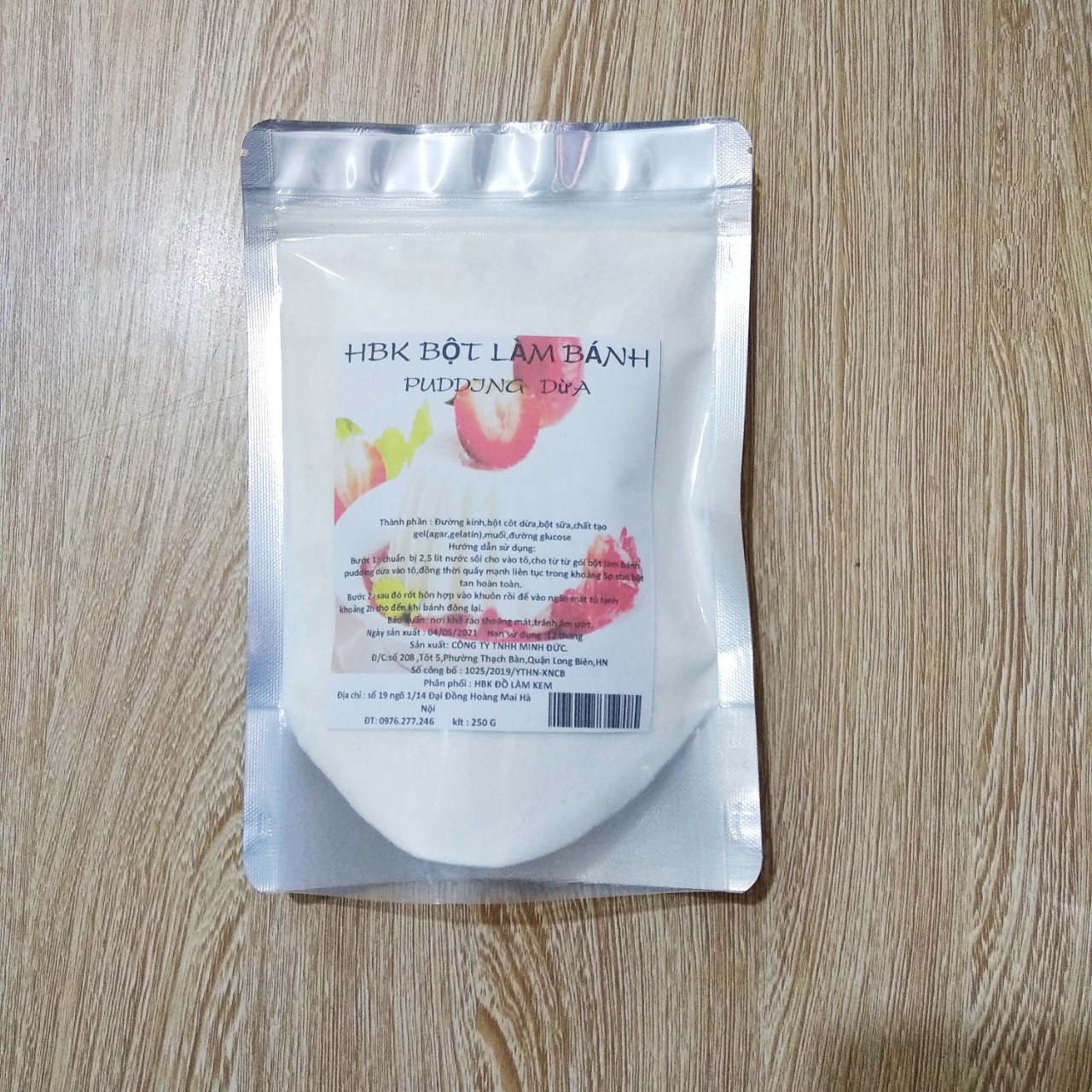 BỘT LÀM BÁNH PUDDING,FLAN ,CARAMEL VỊ TRỨNG GÓI 250G