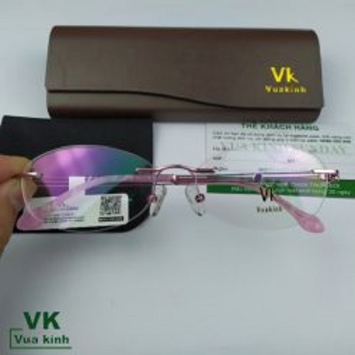 Gọng kính cận khoan không viền VK78