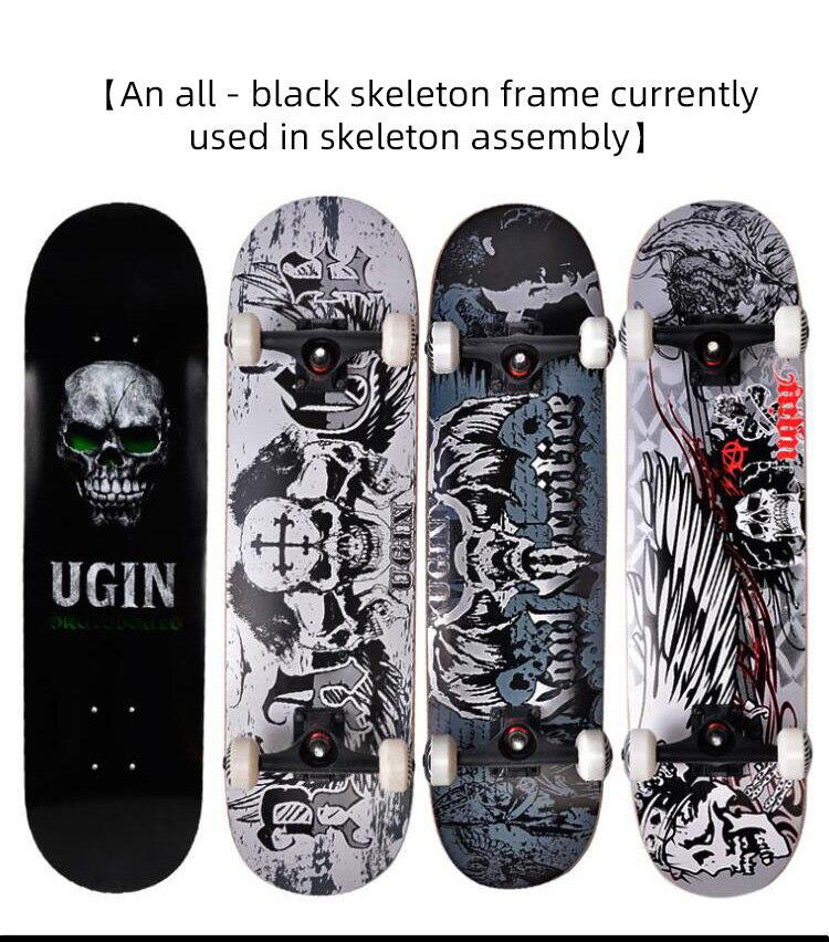 Ván Trượt Thi Đấu Mặt Nhám Bánh Cao Su.Ván Trượt Skateboard Người Lớn, Trẻ Em Thể Thao Mặt Nhám Đạt Chuẩn Thi Đấu Trục Kim Loại, Bánh Cao Su Siêu Bền.bảo hành uy tín