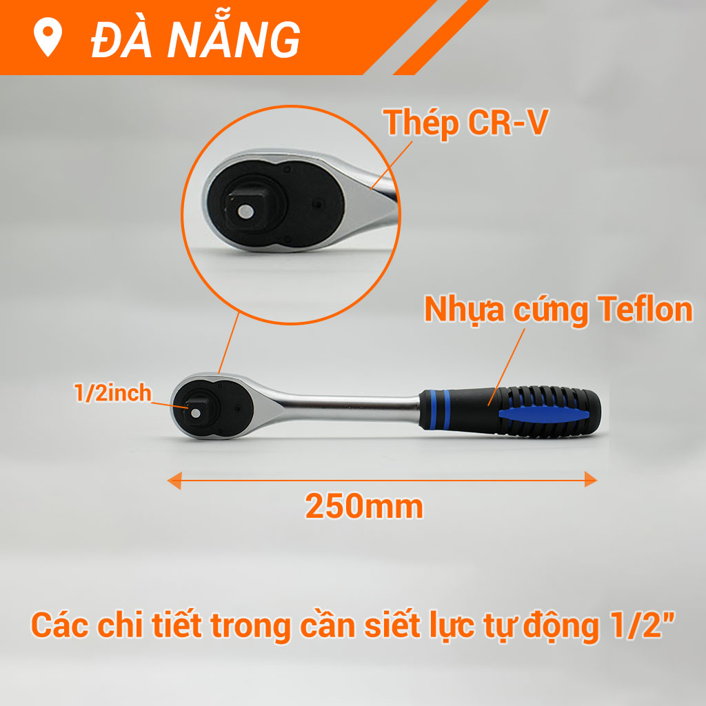 Cần siết tự động 1/2 Top (Cán Bọc Nhựa) TBS-12251-RHT