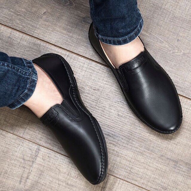 giày nam da đế khâu nét đẹp 2 màu giá mềm