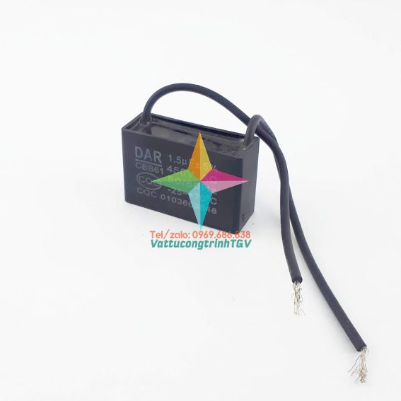 Tụ quạt dây dar cbb61 450vac 1uf-1.5uf-2uf-2.5uf