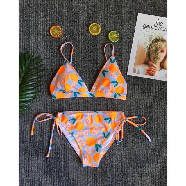 Bikini 2 mảnh trái cam summer chất đẹp.