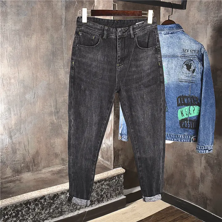 gray black jeans