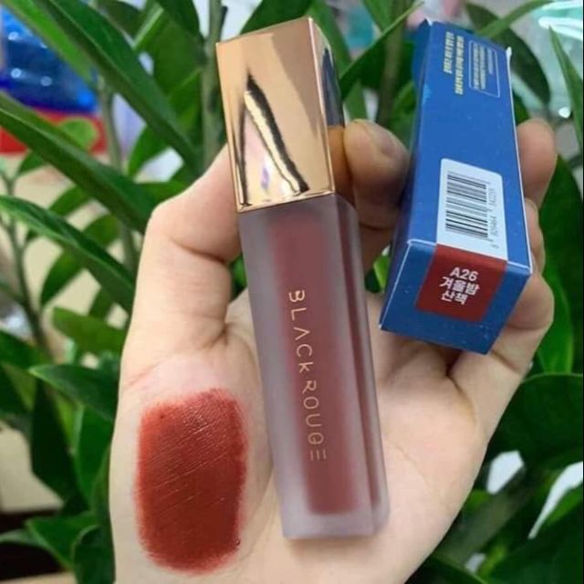 Son Kem lì Blackrouge A26- Đỏ nâu Ánh Cam
