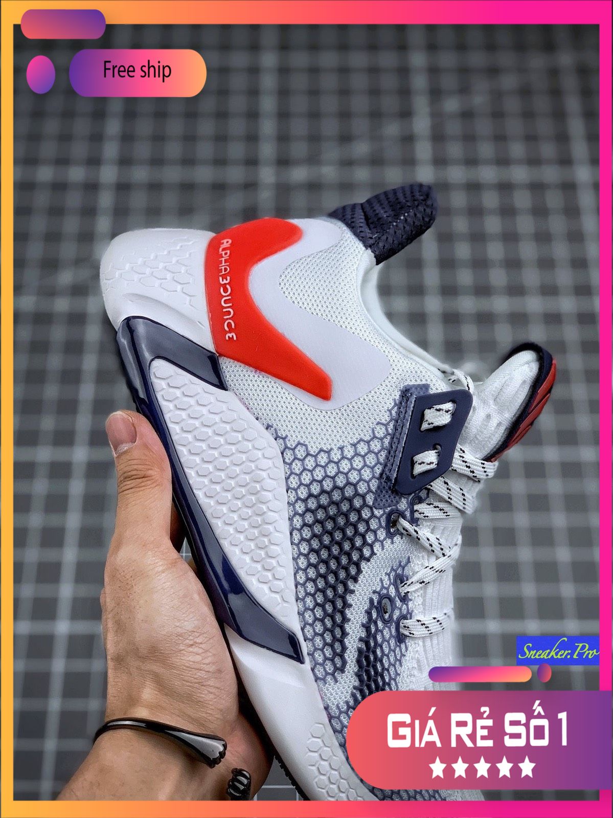 [FreeshipMAX] (VIDEO CẬN CẢNH) Giày thể thao sneaker nam nữ ALPHABOUNCE instinct M 2020 trắng