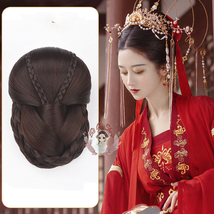 Búi tóc cổ trang búi sau búi cục tóc giả