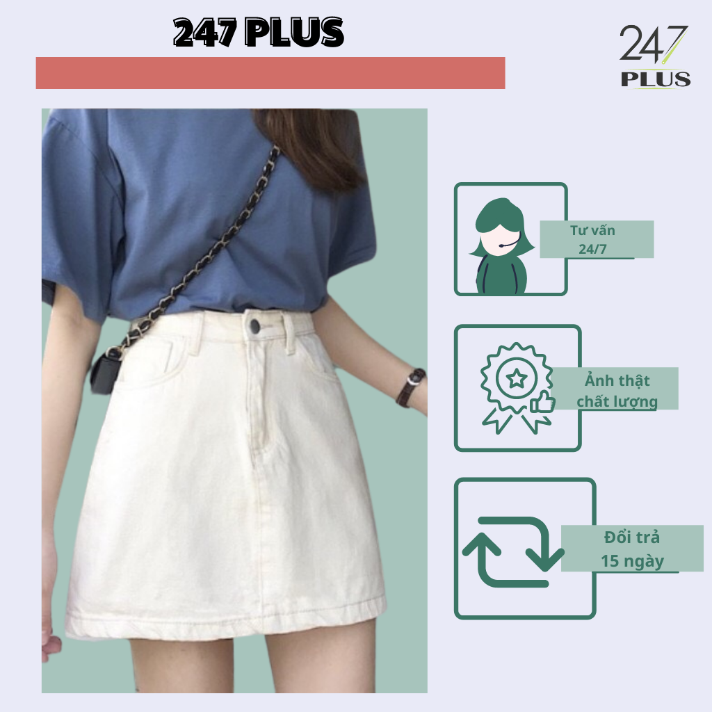 Chân váy chữ A kaki (3 màu), form đẹp