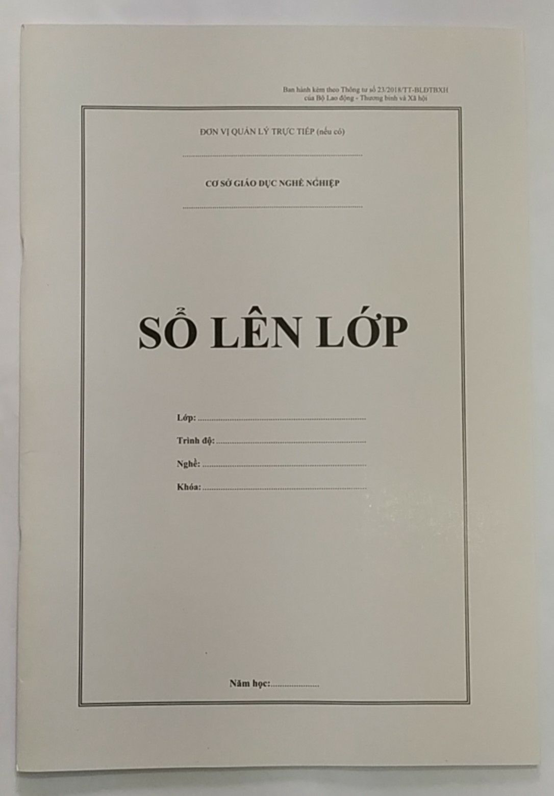 Sổ Lên lớp tt23 - 5quyển
