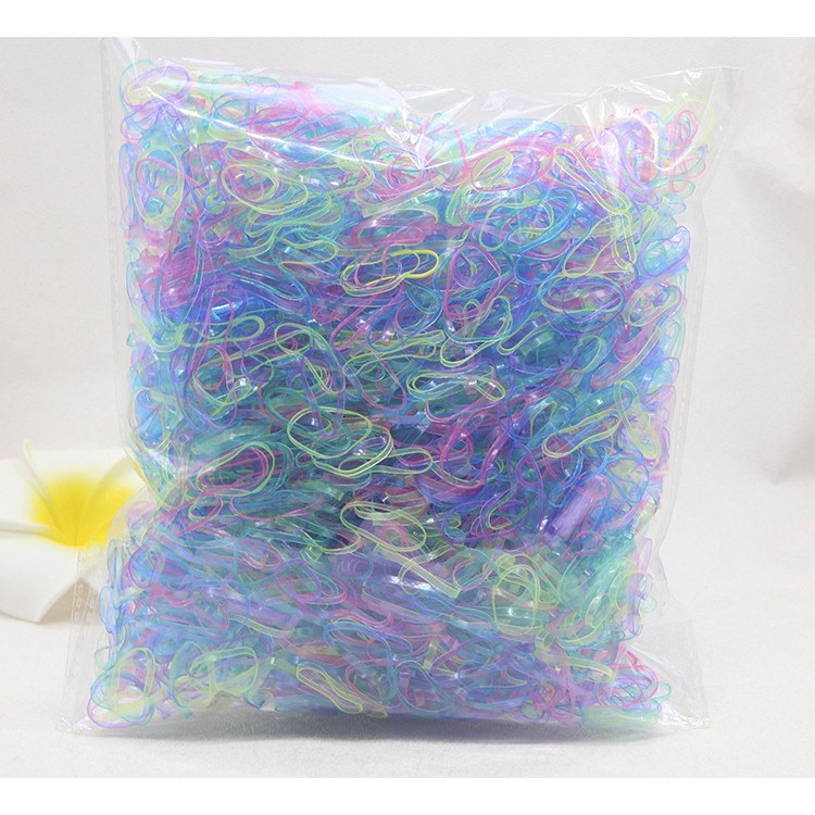 TÚI 300G THUN CỘT TÓC LOẠI TO NHIỀU MÀU