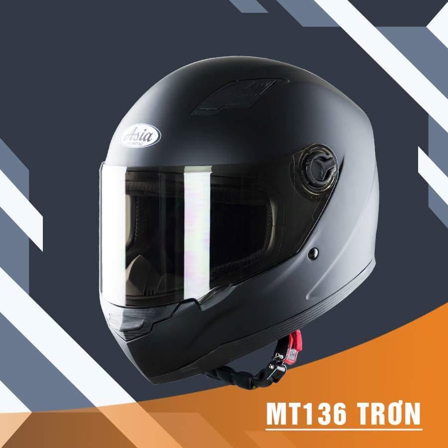 Mũ Bảo Hiểm Fullface M136 ASA /Bảo Hành 12 Tháng (Đen Nhám )
