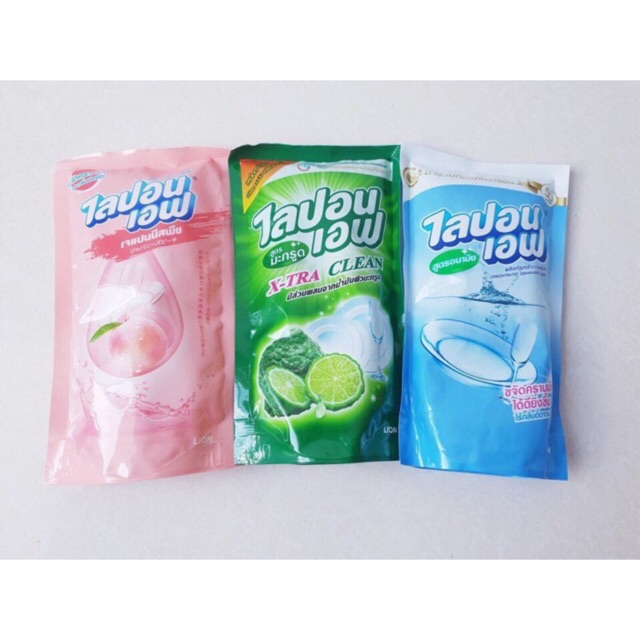 [COMBO 3 BỊCH] NƯỚC RỬA CHÉN LIPON [HƯƠNG BƯỞI] 500ML THÁI LAN