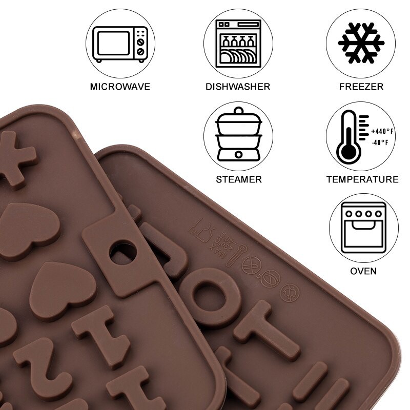 Khuôn rau câu silicon 4D Chữ