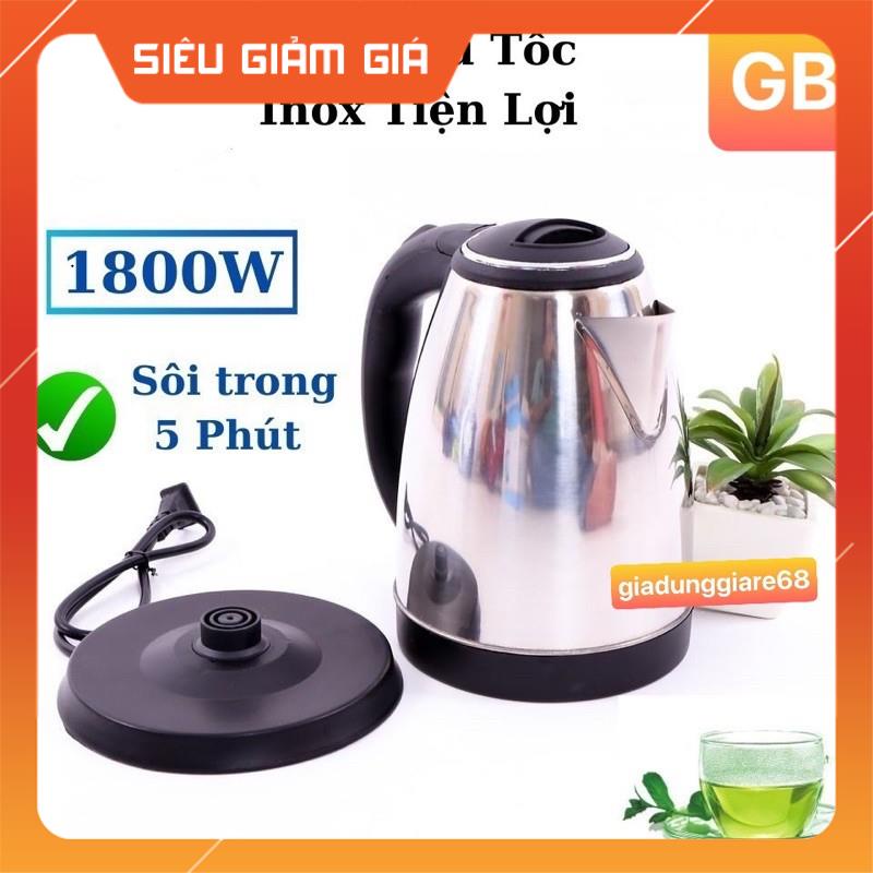Ấm Siêu Tốc Inox, Bình Đun Siêu Tốc Inox SUNHOUSE HAPPY TIME