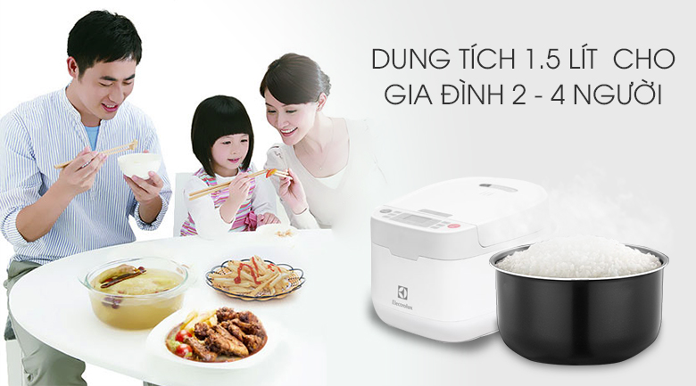 Nồi cơm điện tử Electrolux 1.2 lít ERC6503W