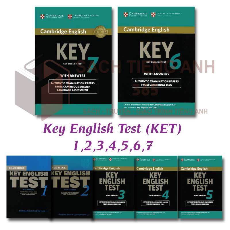 [BÁN LẺ- Luyện Thi] Key English Test (KET) – 7 cuốn + Tặng Audio