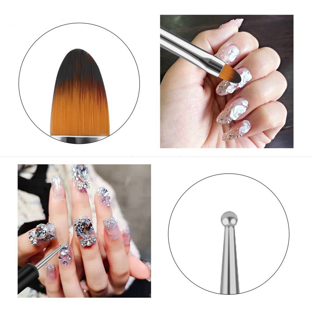 Bút Cọ 2 Đầu, Cọ Đắp Gel, Cọ chấm bi - Lẻ 1 Cái