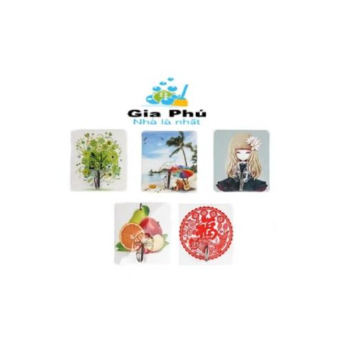Combo 5 Móc dán tường 3D siêu chắc chắn chịu lực Gia Phú