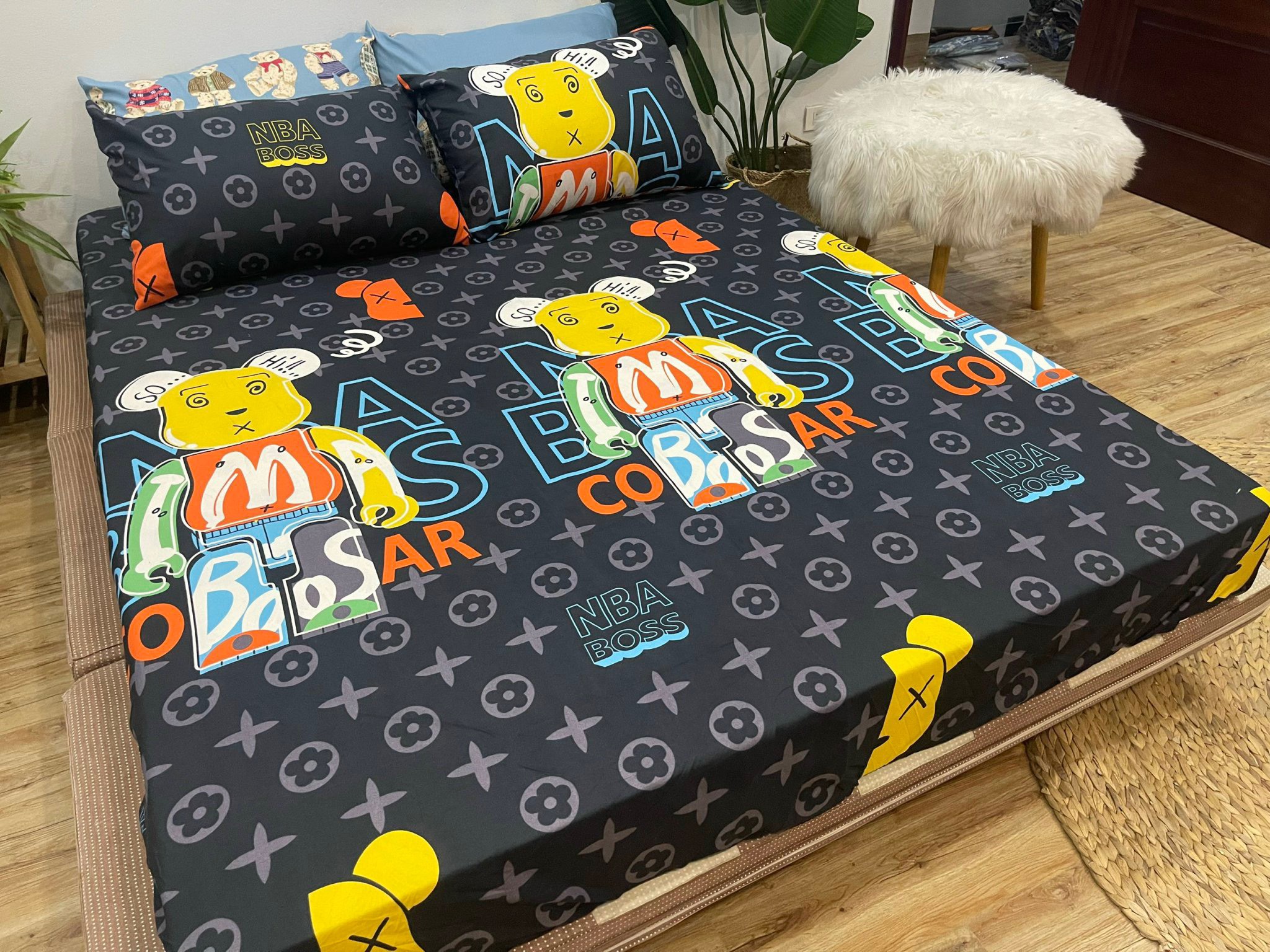 Bộ ga gối 3 món 1m6 1m8 2m2