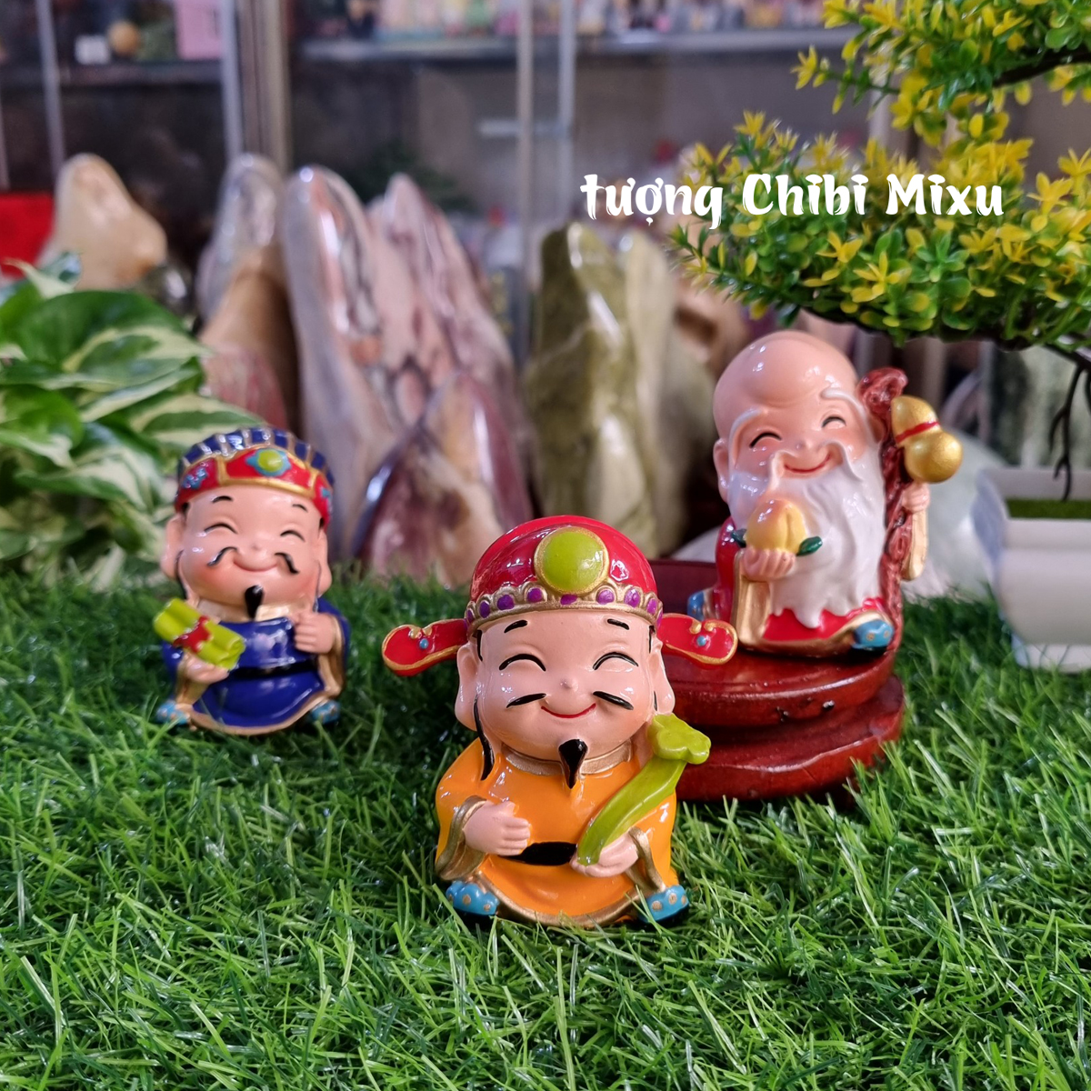 Bộ 03 tượng Tam Đa Phúc Lộc Thọ size 7cm