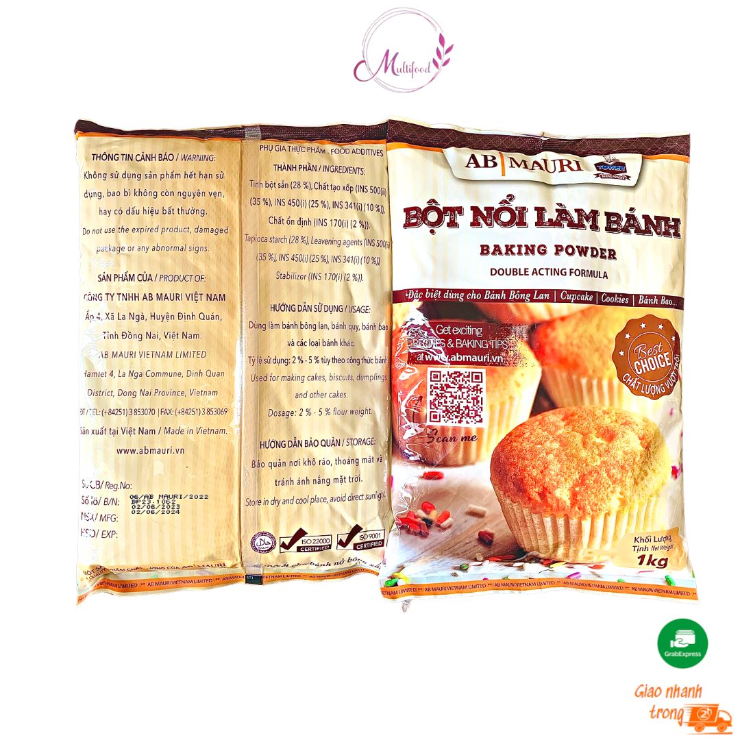 Bột nổi/ Baking Powder làm bánh AB Mauri 1kg