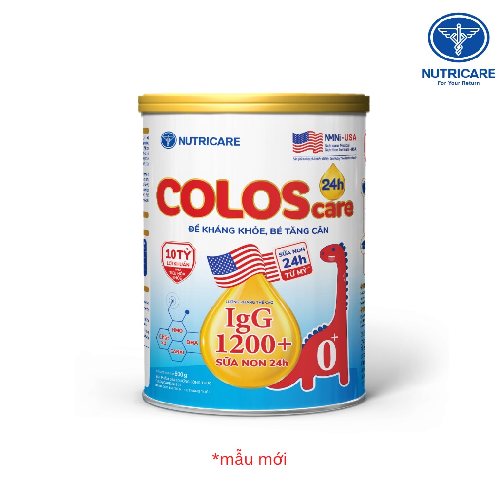 Sữa non ColosCare tăng cường miễn dịch 0+/1+/2+ 800g