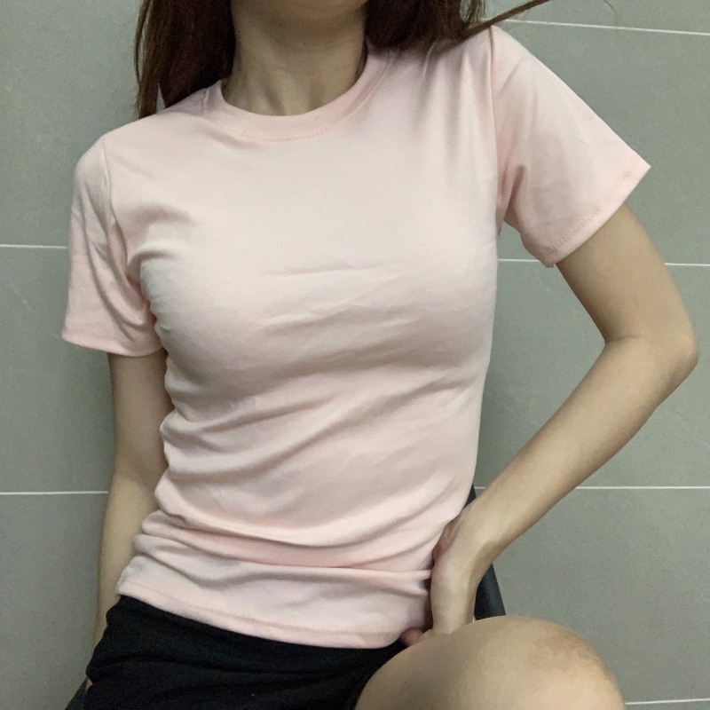 Áo thun nữ ôm body kiểu dáng basic nhiều màu sắc - AT01