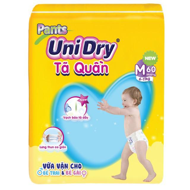 [Mẫu Mới] Tã Quần Siêu Thấm Unidry Đầy đủ Size ( M60 - L54 - XL8 - XXL44 )