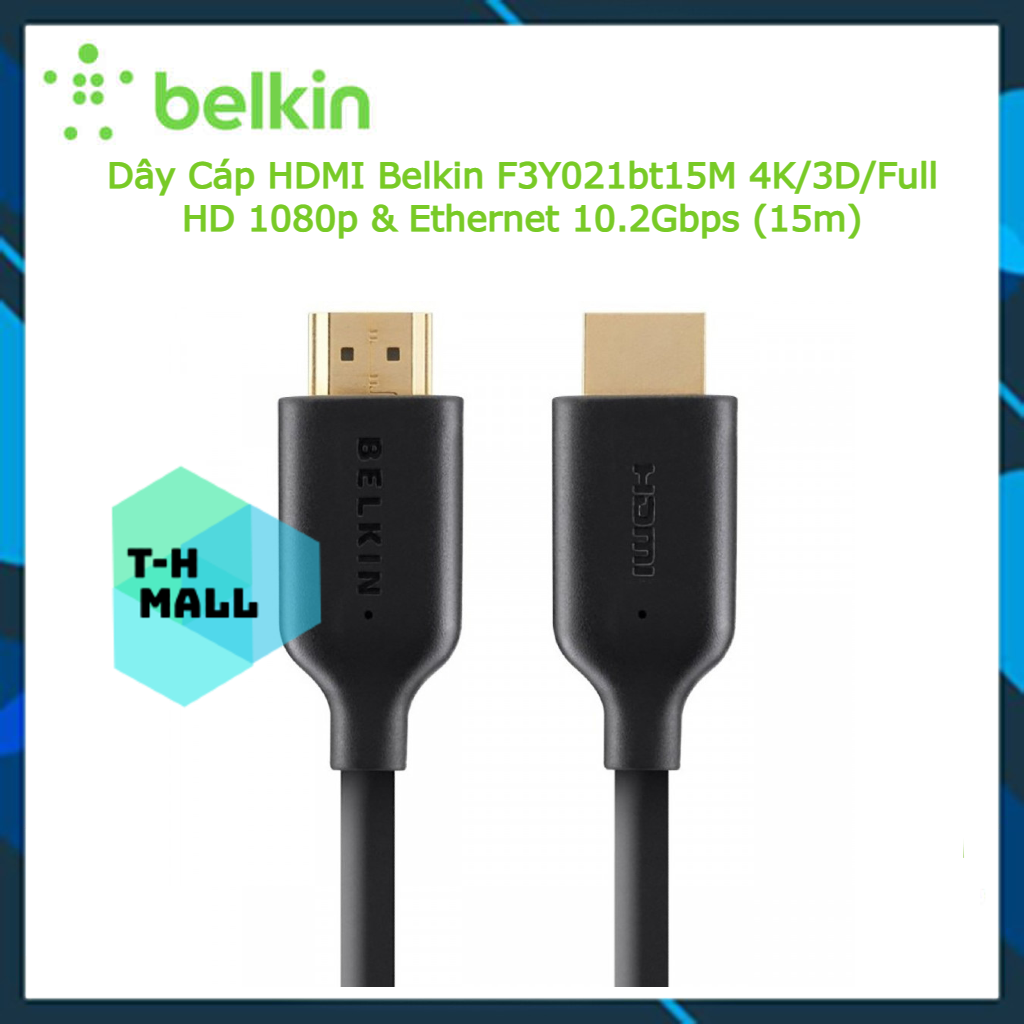 Dây Cáp HDMI Belkin F3Y021bt15M 4K 3D Full HD 1080p & Ethernet 10.2Gbps