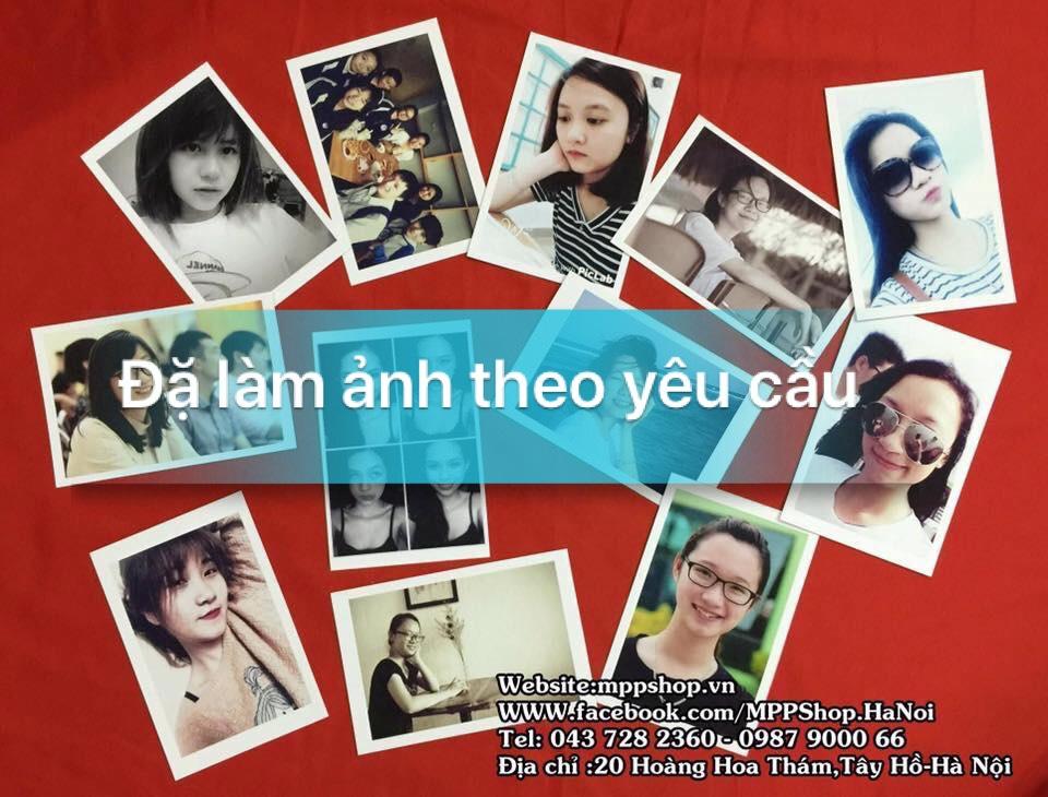 Ảnh card polaroid có ép lụa đặt theo yêu cầu 5 ảnh