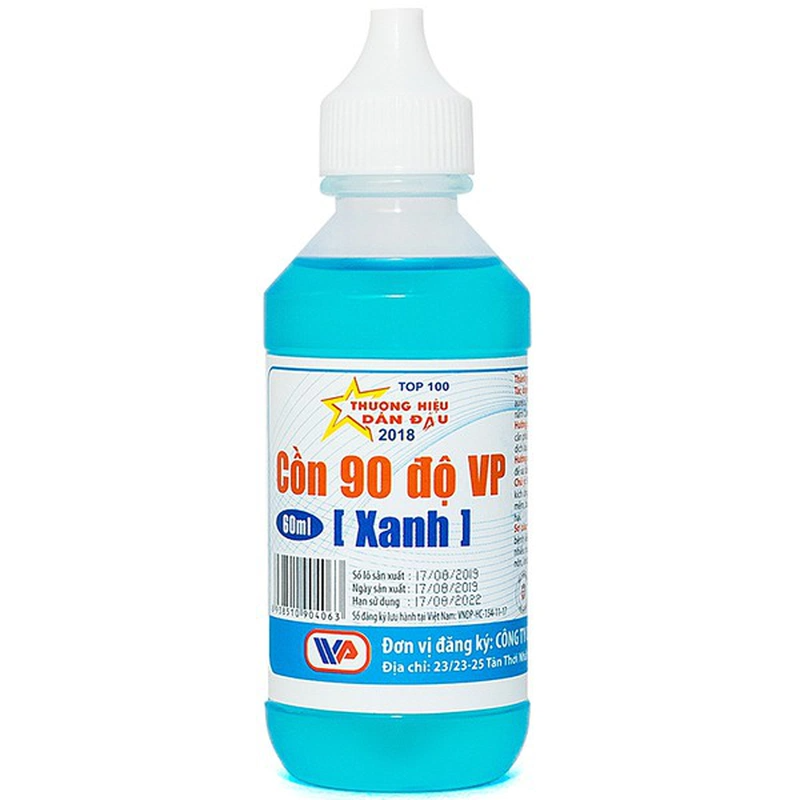 Cồn 90 độ Vĩnh Phúc 60ml - Xanh