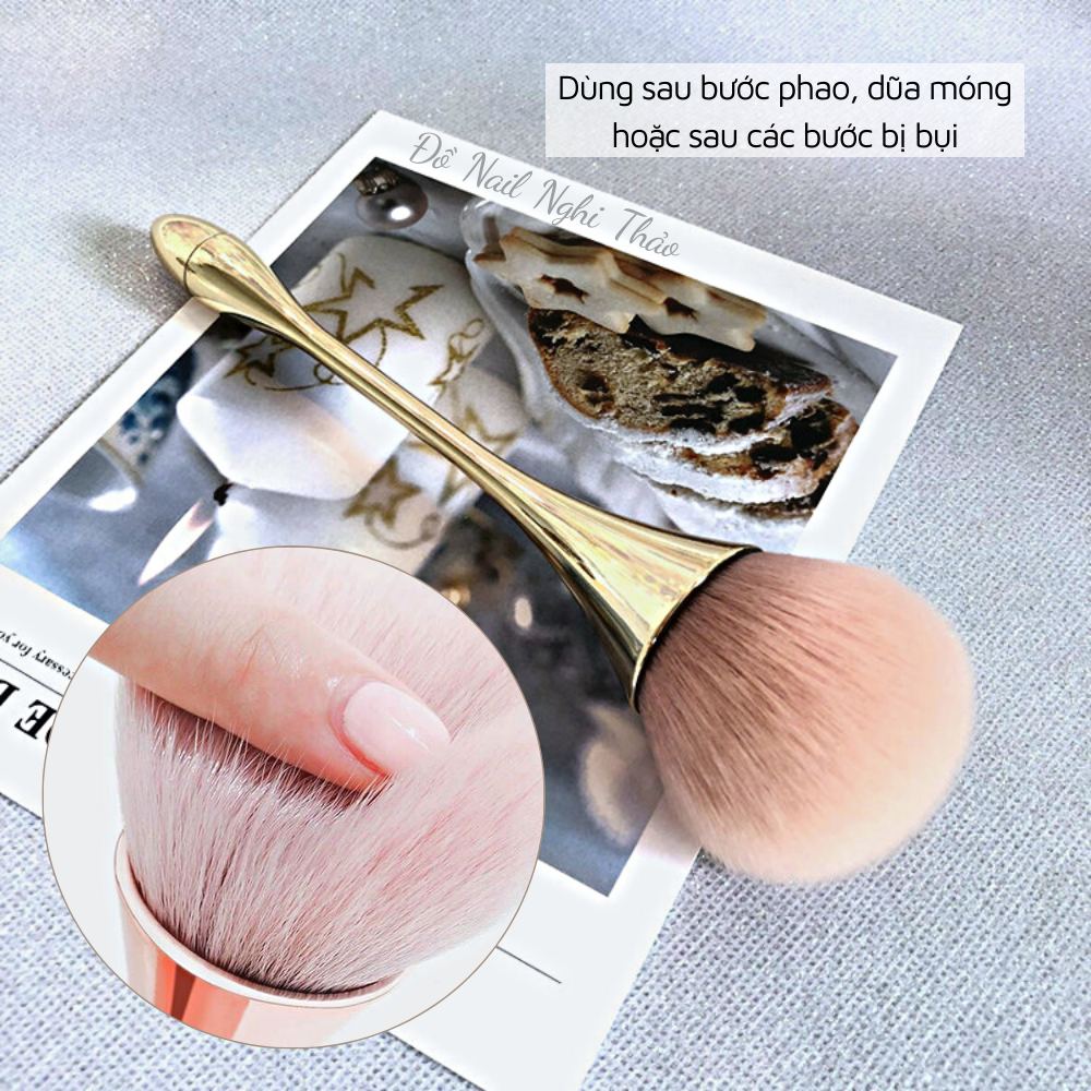Chổi phủi bụi nail cán dài