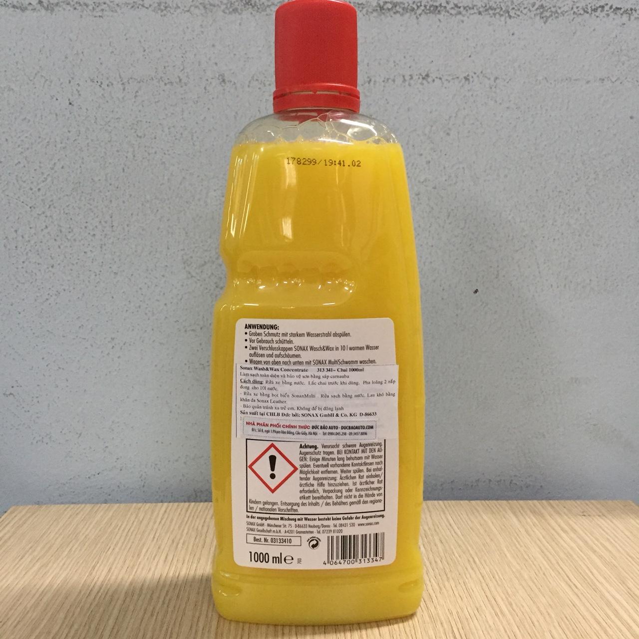 SONAX Wash and Wax 313341- 1 lít