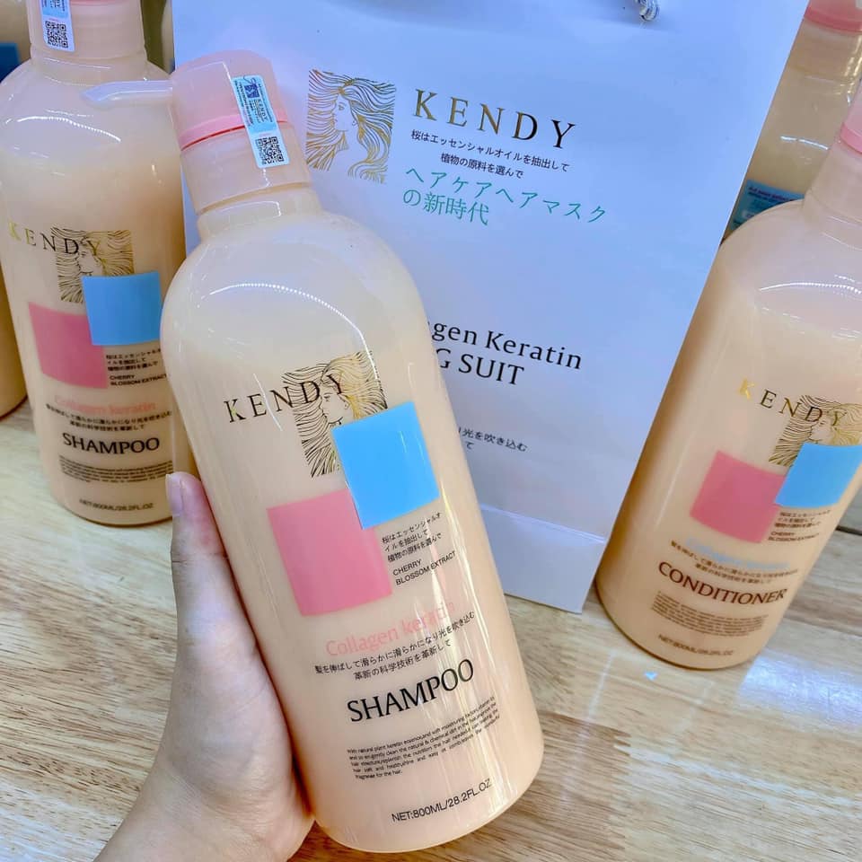 Cặp Dầu Gội Xả Nhật Kendy Dưỡng Sinh Cao Cấp 800ml