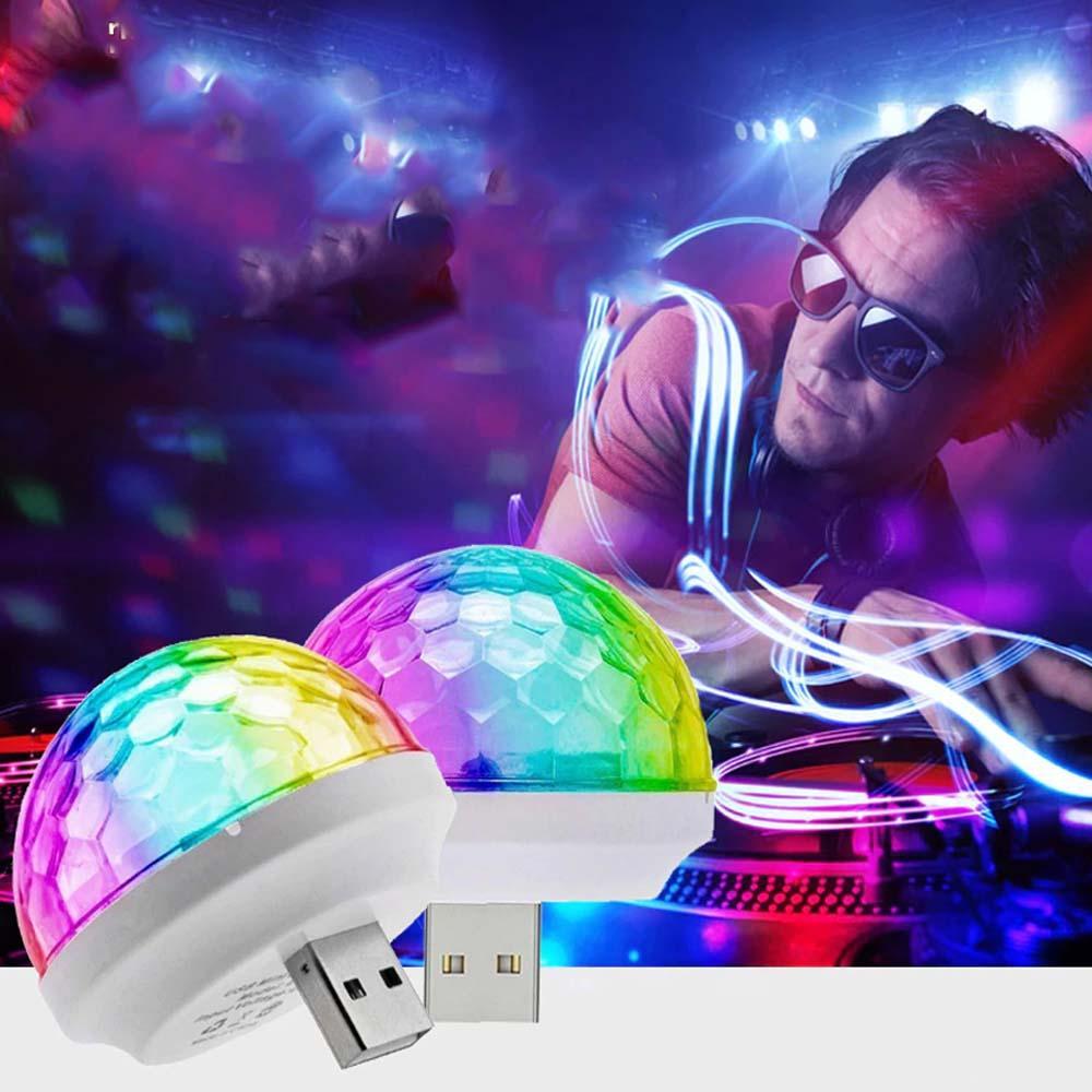 [HCM]Bóng đèn Led mini USB cảm biến đèn màu theo nhạc