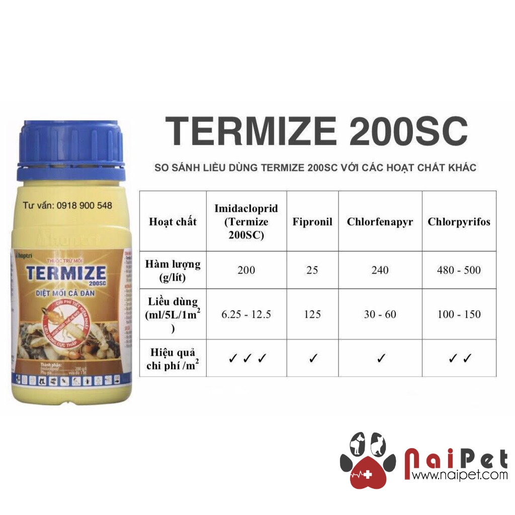 Dung dịch  Diệt Trừ Mối Termize 200SC Lọ 50ml