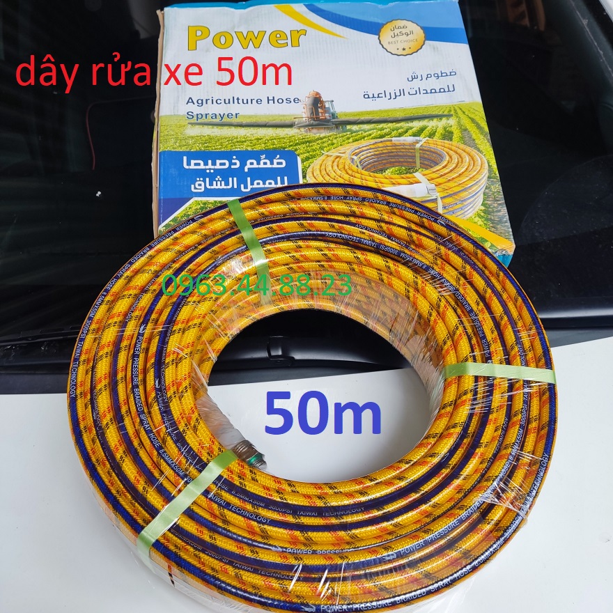 Dây xịt rửa xe áp / chọn bộ như hình (ren 13 ) | dây rửa xe mini | ống dây rửa xe | dây rửa xe cho máy rửa xe 50m | dây cao áp cho máy rửa xe | dây áp lực cho máy rửa xe | dây xịt rửa xe áp lực cao | dây rửa xe cao áp