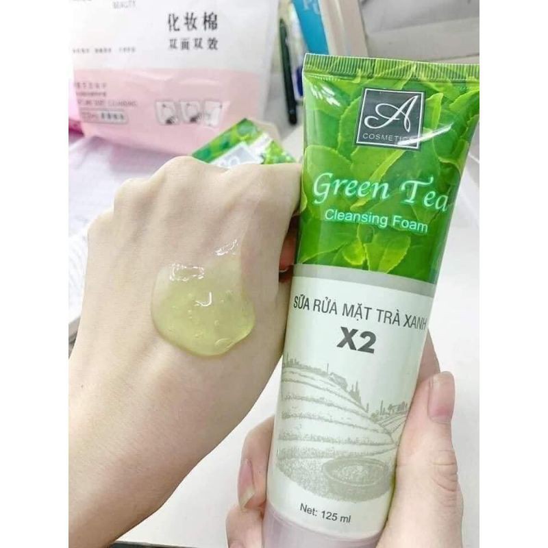 Sữa rửa mặt trà xanh x2 a cosmetics