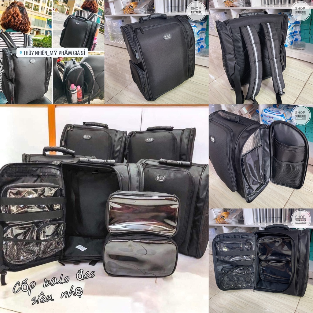 Cốp Balo M.A.B cao cấp (Cốp đựng mỹ phẩm trang điểm)