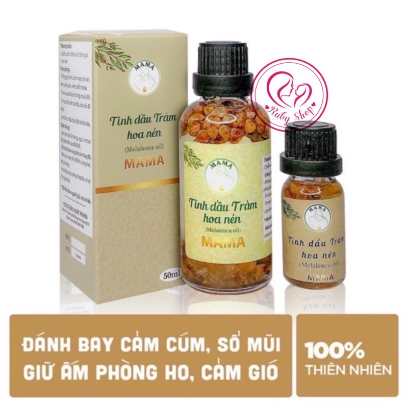 [ HOÀN TIỀN 10% ]Tinh dầu tràm ngâm hoa nén Mama cao cấp