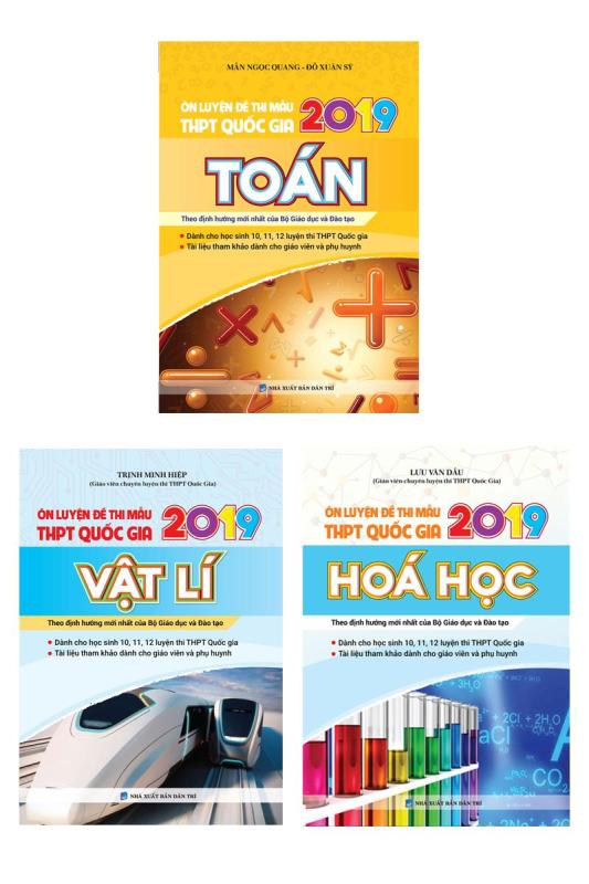 Mua Combo Ôn Luyện Đề Thi Mẫu THPT Quốc Gia 2019 Toán - Lí - Hóa