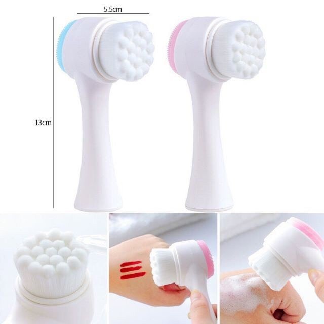 Facial Wash Brush 2 head super clean