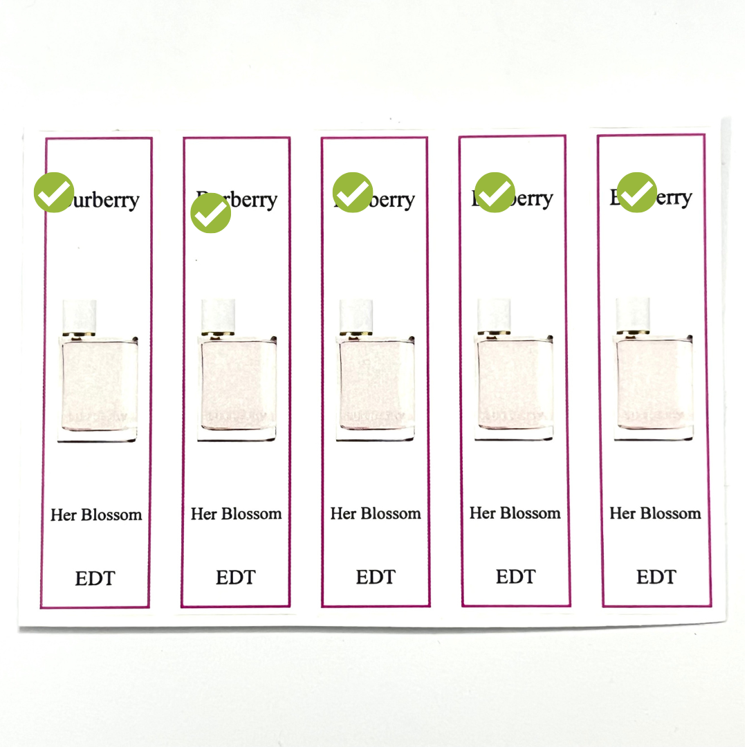 [HCMC] combo 10 PCs Bur be perfume bottle sticker