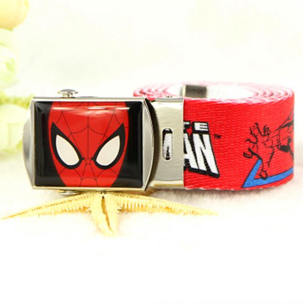 [HCM]Dây nịt ( dây nịch dây lưng) bé trai hoạt hình người nhện spiderman và đội trưởng mỹ khóa cài dễ sử dụng cho bé trai 3-8 tuổi