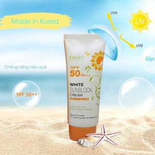 [HCM]Kem chống nắng Dabo White Sunblock Cream 70ml hiệu quả tuyệt vời .dùng là mê thumbnail