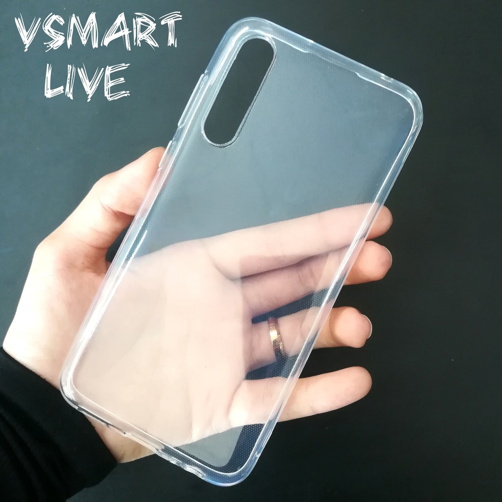 Ốp lưng dẻo trong suốt cho Vsmart Live (Loại A+ Chống bẩn, chống ố vàng)