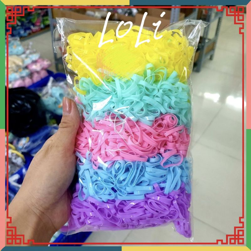 Túi 50g chun cột tóc thái siêu dai - loli
