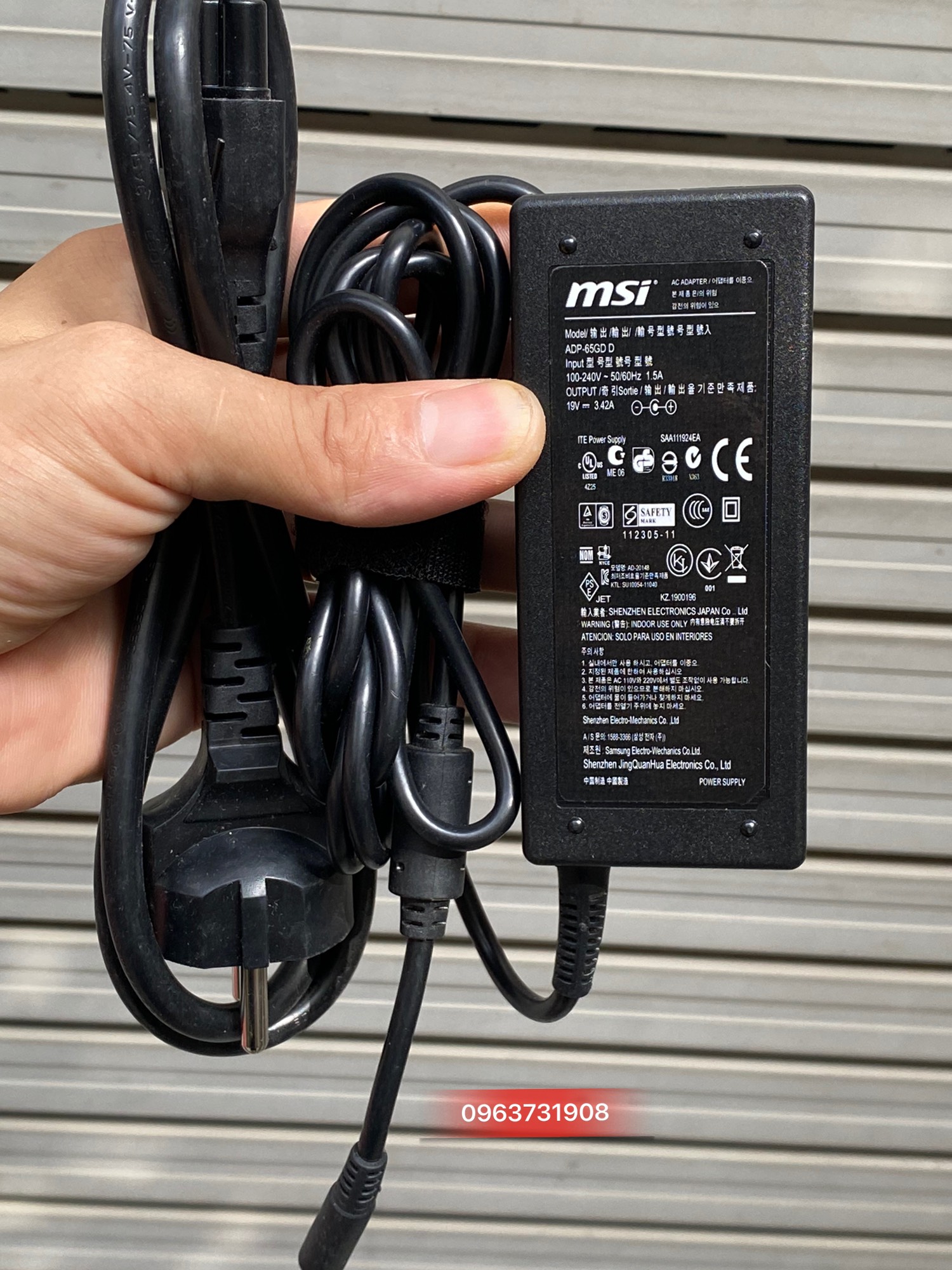 Bộ sạc laptop msi 14b11mou 1034vn bản gốc msi