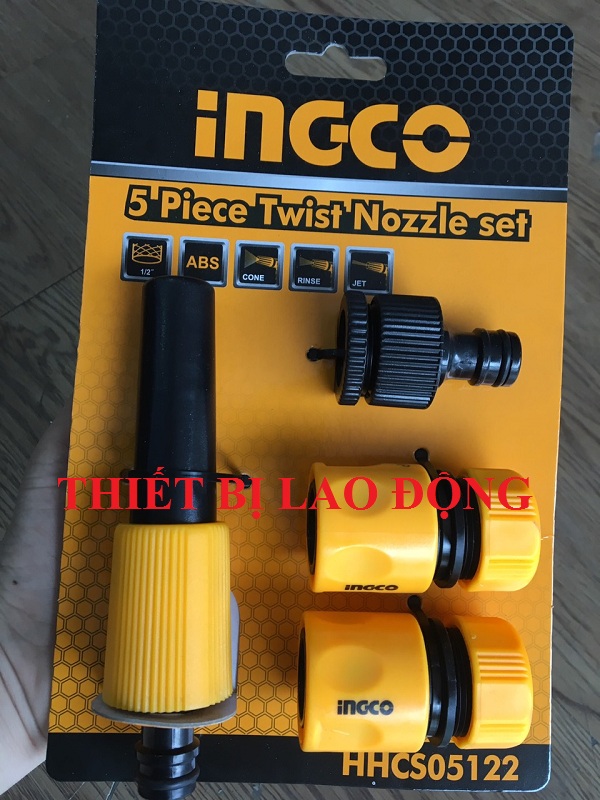 Bộ 5 Đầu Nối Nhanh Máy Xịt Rửa INGCO HHCS05122